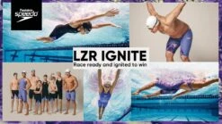 Speedo Girls Junior LZR Ignite Open Back- Miami Lilac -Swimming Equipment Sale download