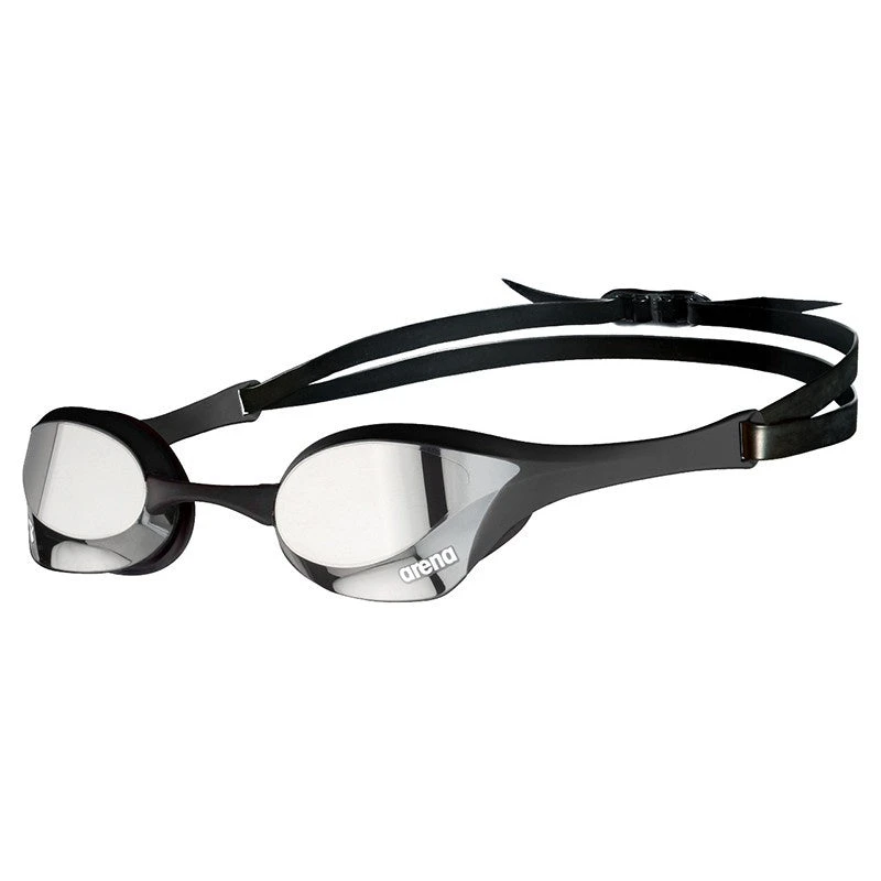 Arena Cobra Ultra SWIPE Mirror Goggles (Outdoors) - Silver Black 1 Arena Cobra Ultra SWIPE Mirror Goggles (Outdoors) - Silver Black